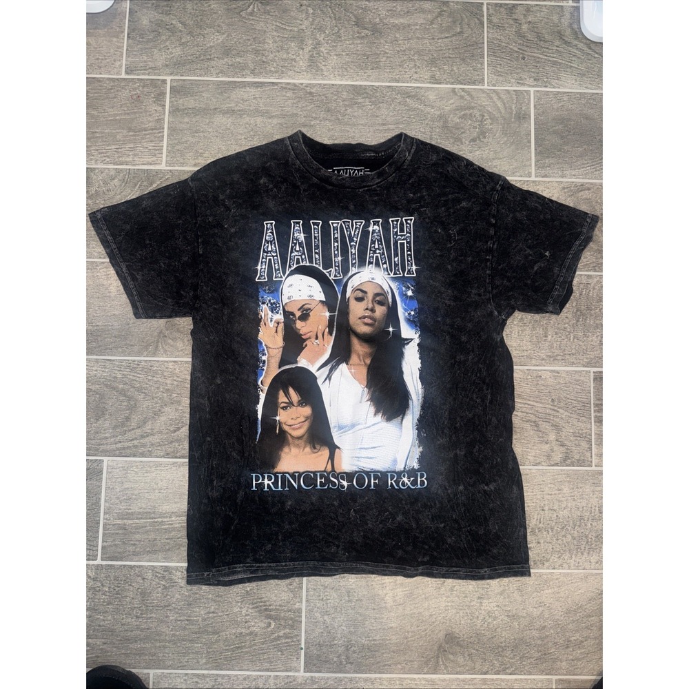 Aaliyah Princess Of R&B Distressed Tee